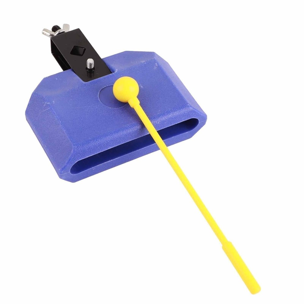 Blue Environmentally Friendly Plastic Percussion Instruments Block Latin Drum