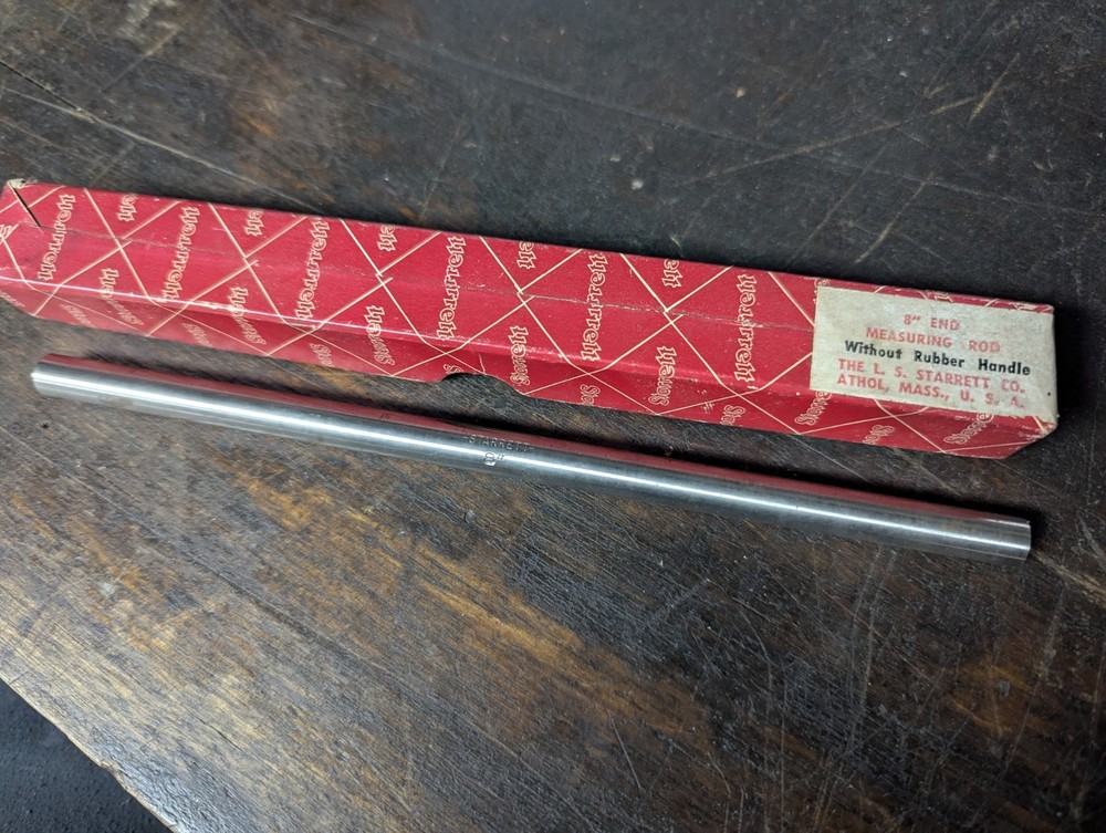 STARRETT END MEASURING ROD 6"