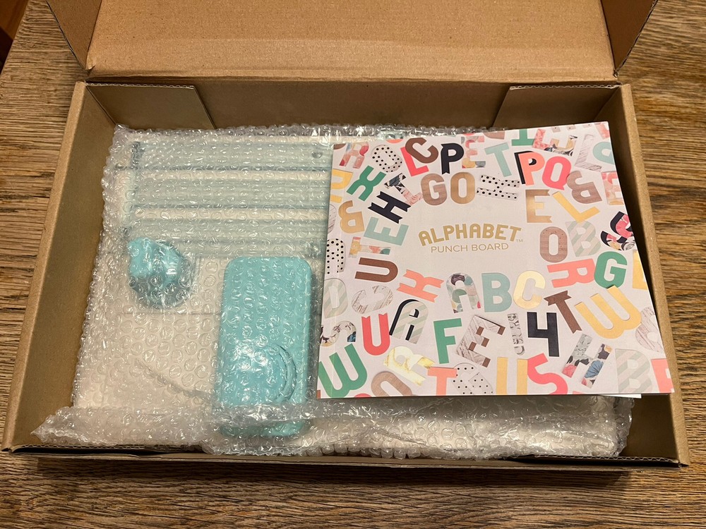 We R Memory Keepers ABC Punch Board NEW