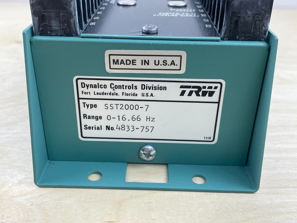 TRW Dynalco Controls SST2000-7 Speed Switch Transmitter