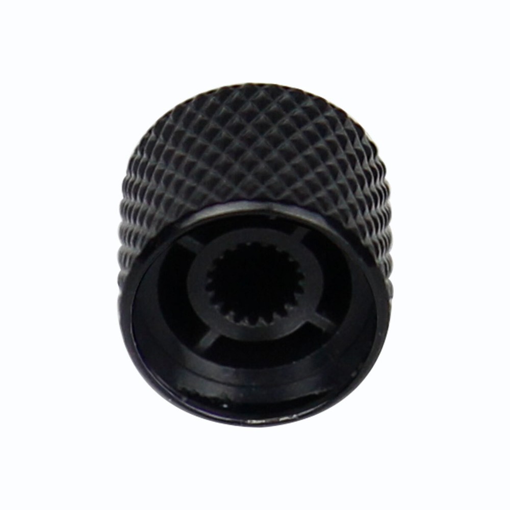 New 12pcs Black Guitar Bass Knobs Volume/Tone Control Dome Metal Knobs