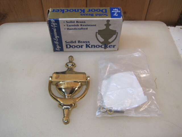 Vintage Solid Brass Door Knocker B4391