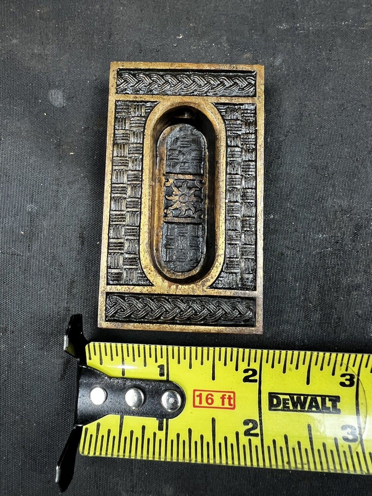 5 Hopkins & Dickinson 1883 Basket Pattern Recessed Window / Sash Pulls D-11100