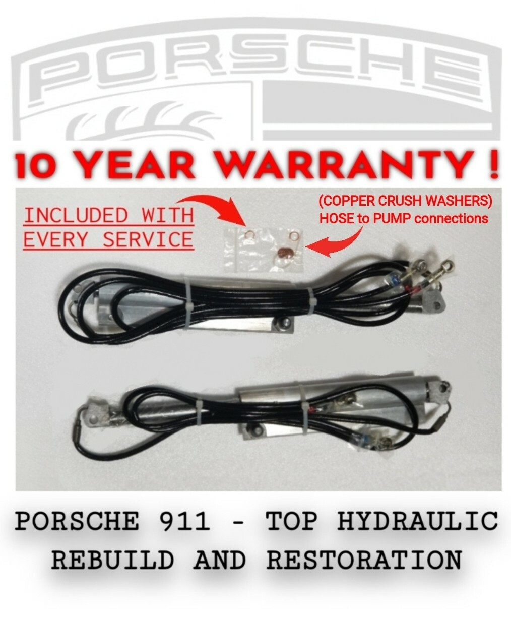 PORSCHE 911 996 997 Convertible Top Cylinder Hydraulic Cylinder REBUILD 10 YEARS