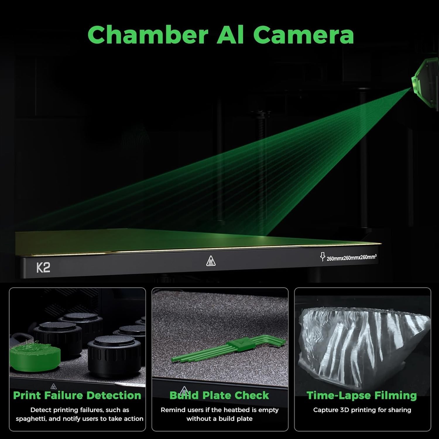 🔥Creality K2 Combo 3D Printer 600mm/s Speed MultiColor with Free 2KG RFID PLA