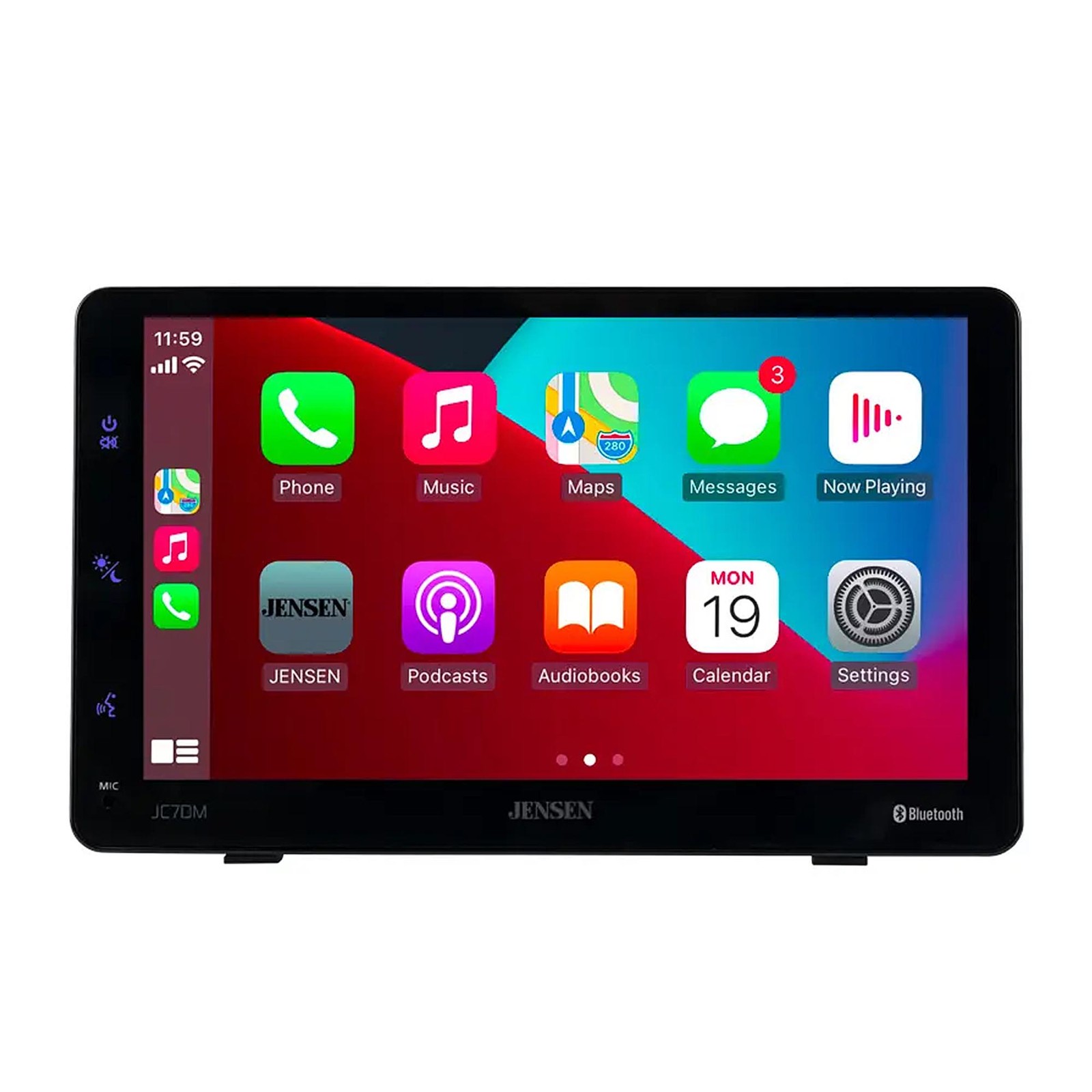Jensen JC7DM 7" Touchscreen Monitor, Apple CarPlay®, Android™ Compatability