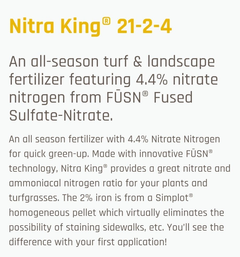 🔥10 Lbs Zip Bag BEST NITRA KING 21-2-4 ALL SEASON LAWN Professional Fertilizer