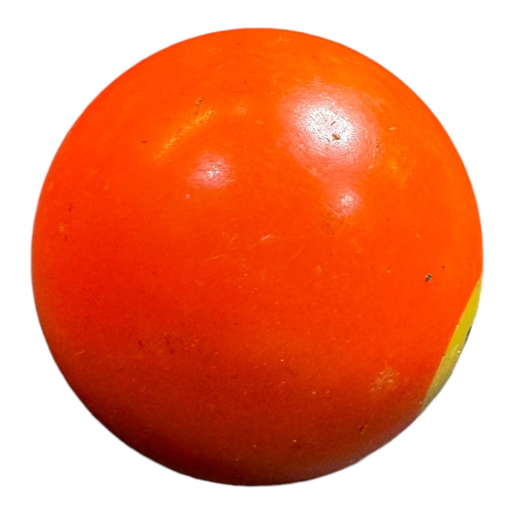 VTG BAKELITE Billiard Pool Ball - Solid Orange #5 - 2 1/4" Diameter