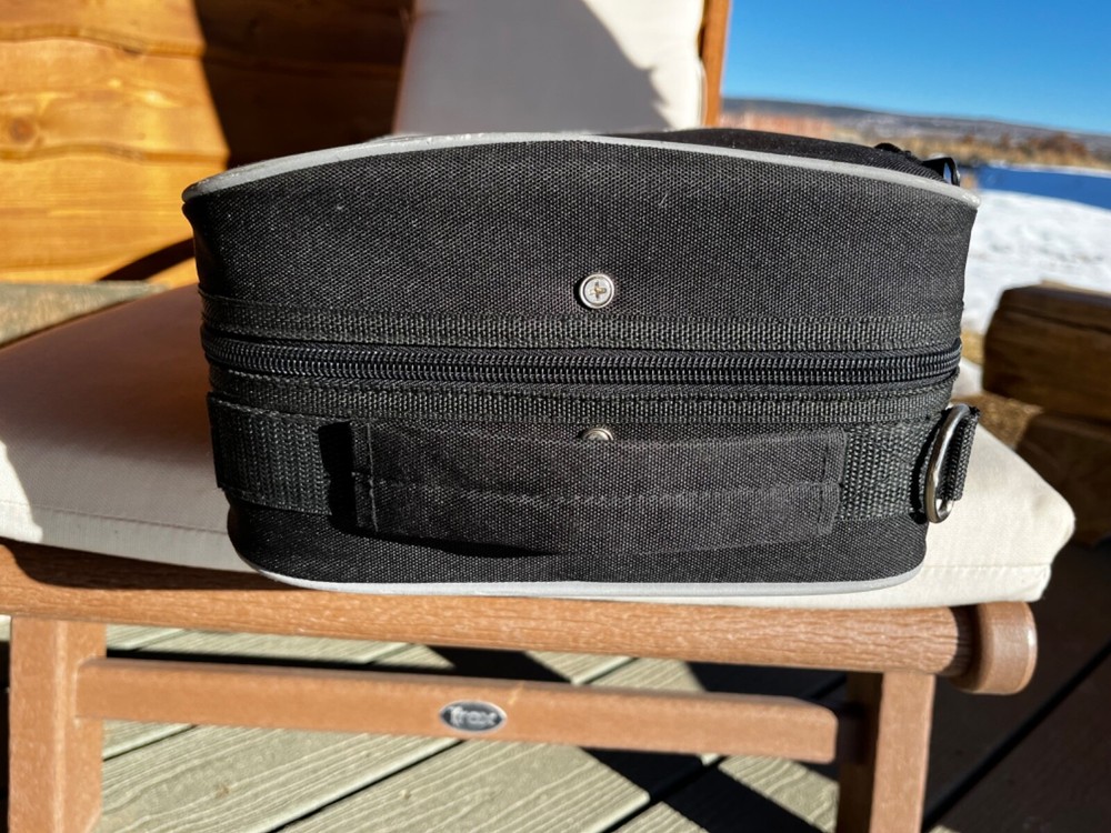 New Rectangular Violin Case Black with Grey accents