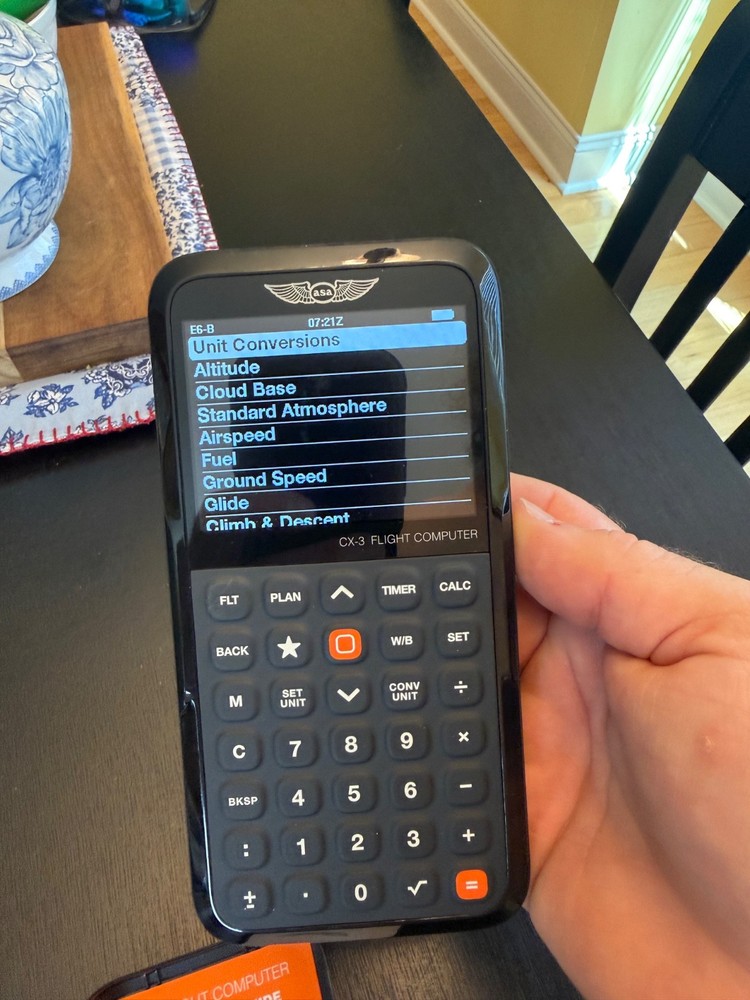 New ASA CX-3 Electronic E6-B Flight Computer