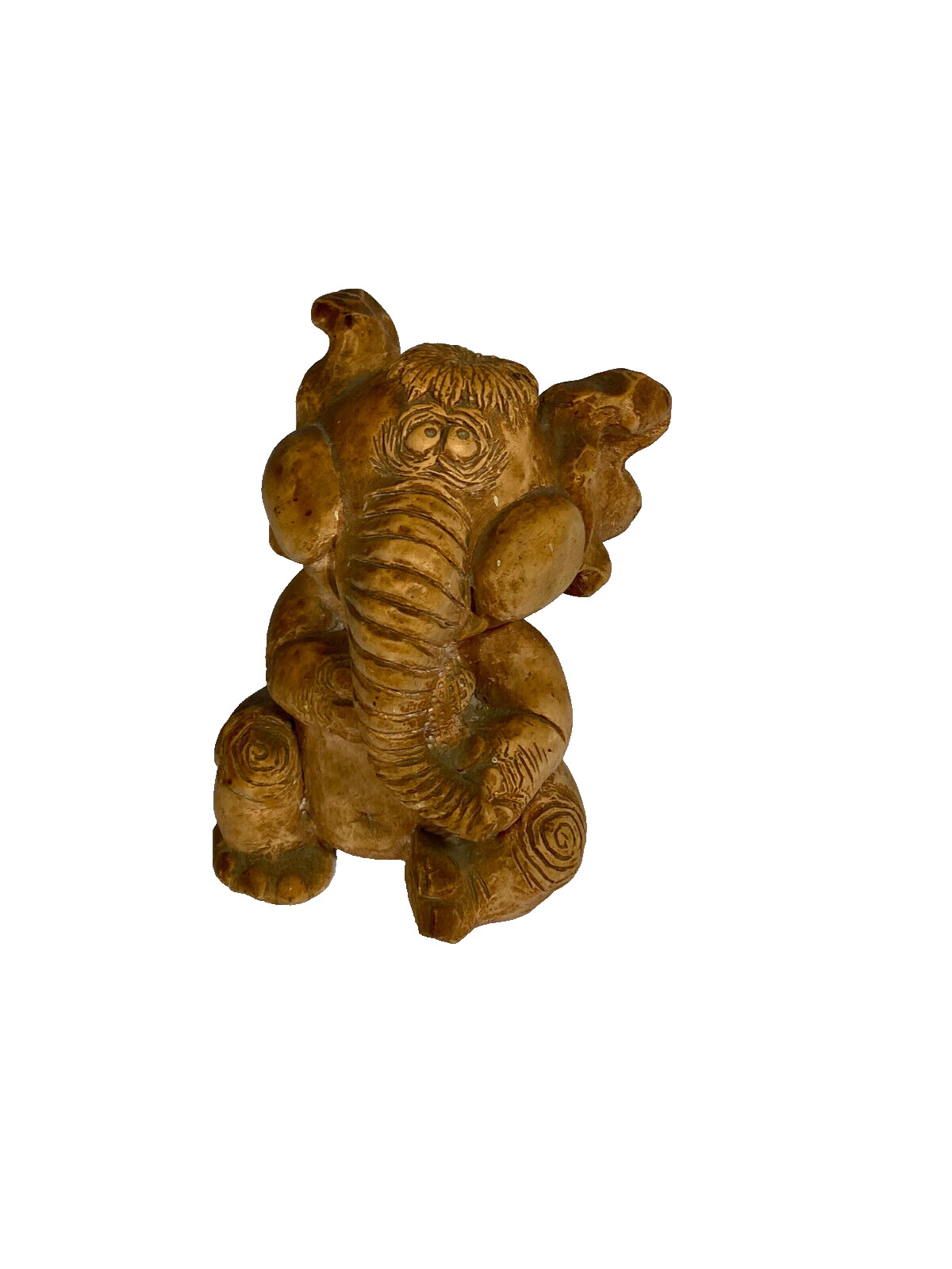 Glogs Comedic Art Composite Sitting Elephant Eating Peanuts