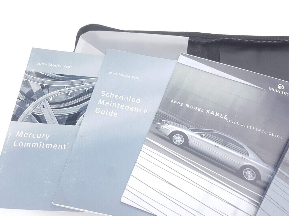 2003 MERCURY SABLE Original Manual / User Guide / Owner Operator Book