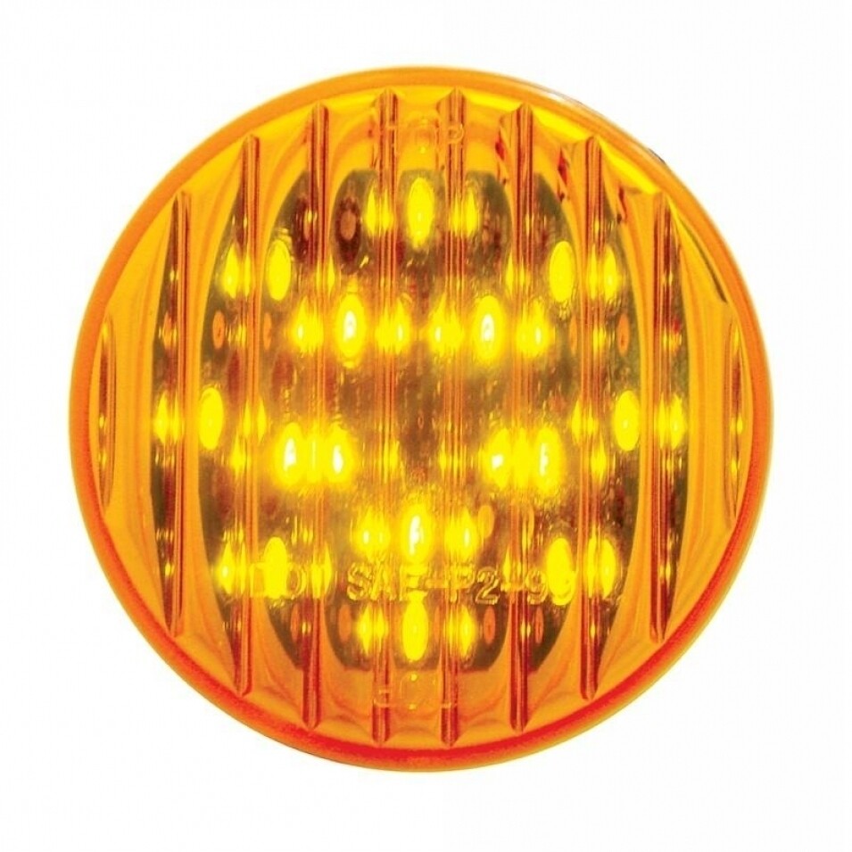 2.5" Round Amber LED 6 Pack
