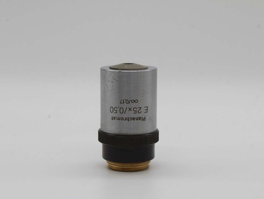 Zeiss Microscope Objective Planachromat E25x 0.50 inf/0 M19 thread #Ob43
