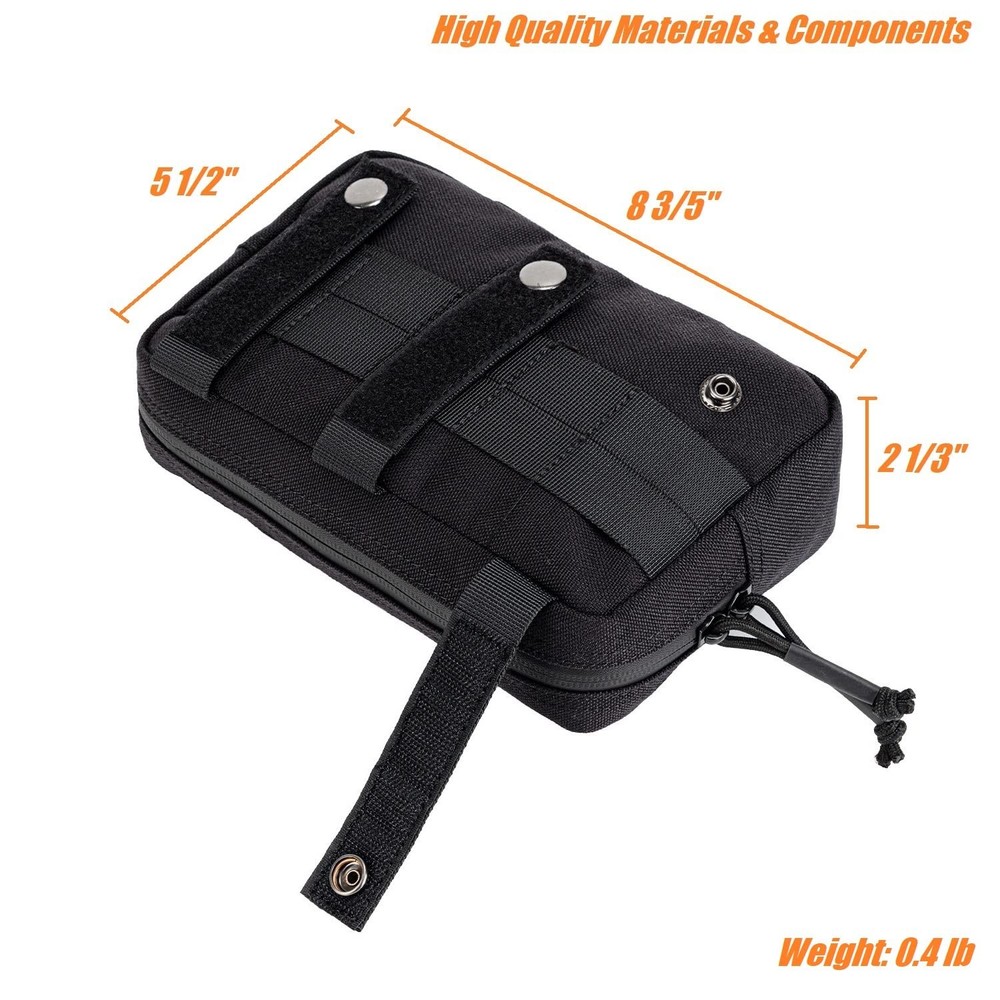 Dotacty Mini Modular Admin Pouch Tactical MOLLE Utility Tool for Black