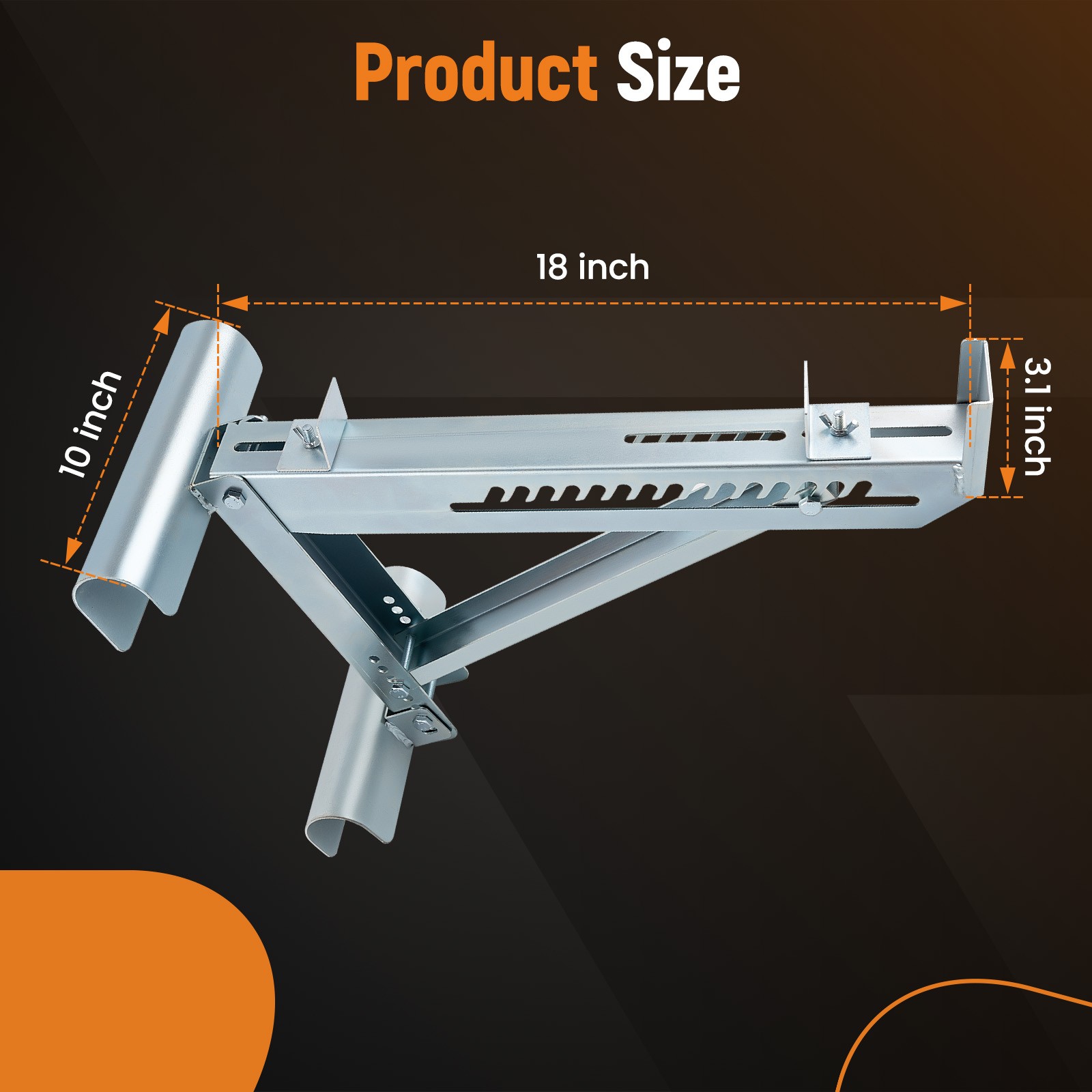 Ladder Jack Short Body Extension up to 20 inch Stable Adjustable 2 Pack