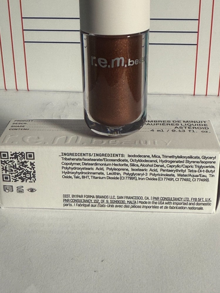 r.e.m. beauty Midnight Shadows Liquid Eyeshadow, ASTEROID, .13 oz NIB