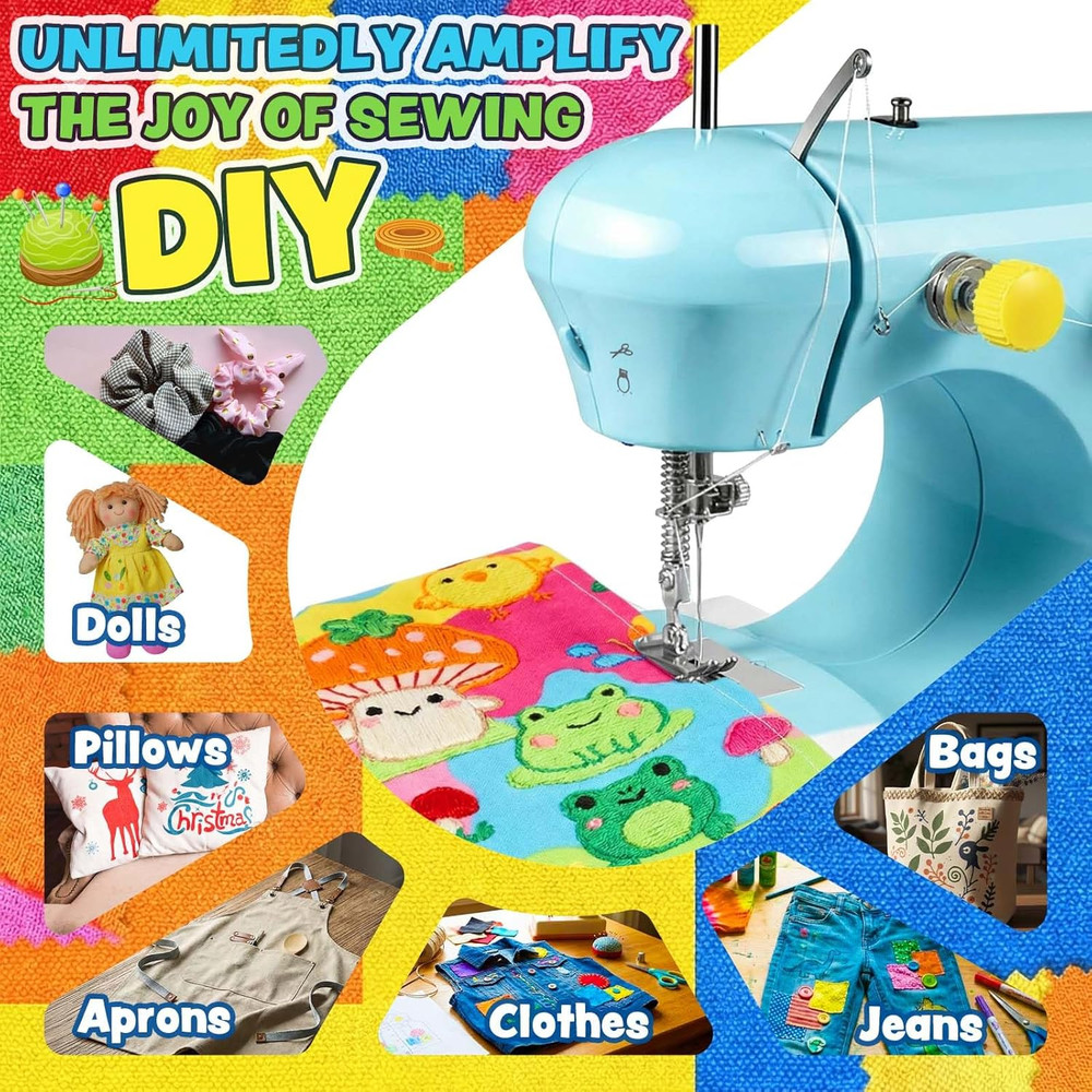Sewing Machine - 2 Speed Electric Mini Sewing Machine for Beginner, Small Sewing