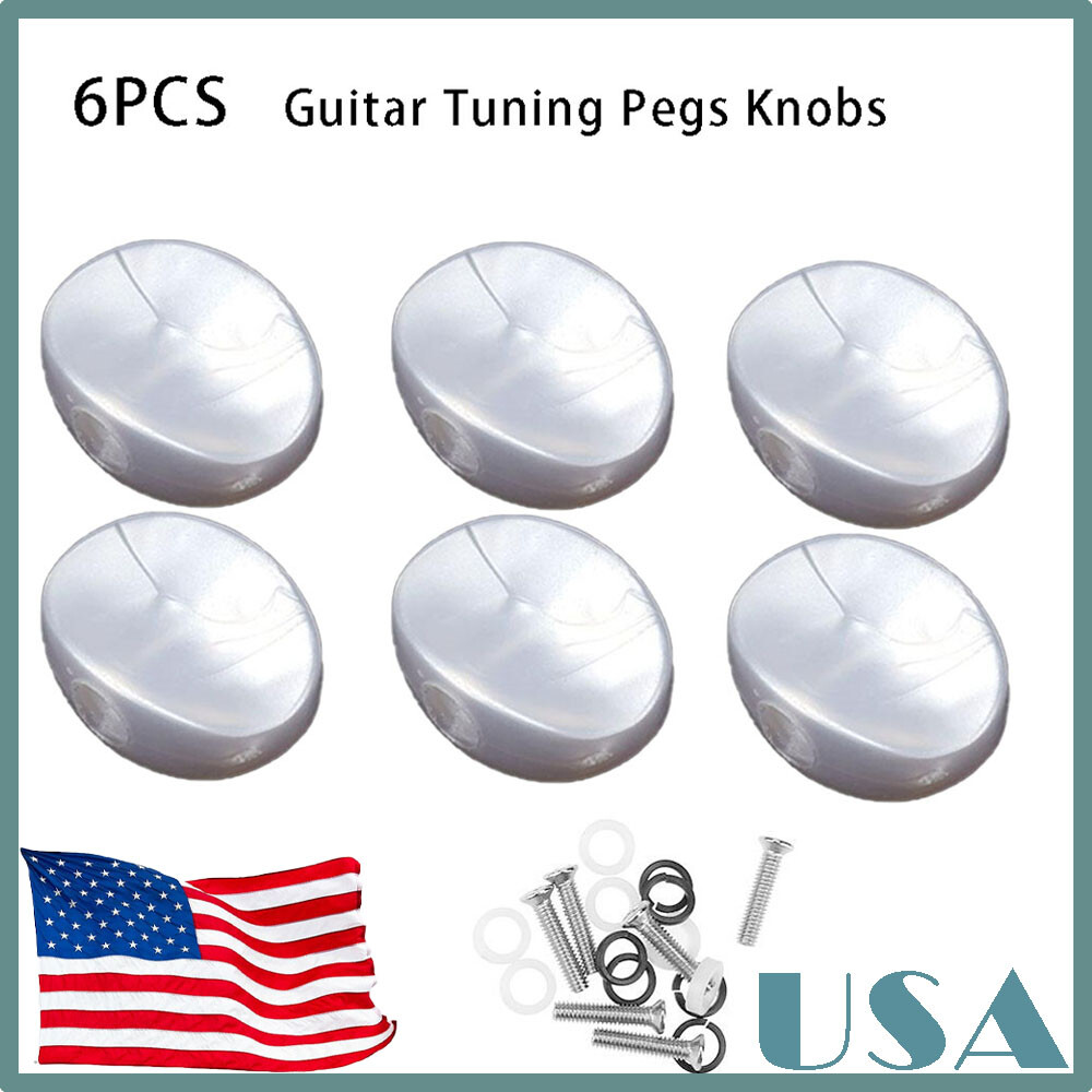 6PCS Guitar Tuning Pegs Tuners Machine Heads Replacement Button Knobs HOT