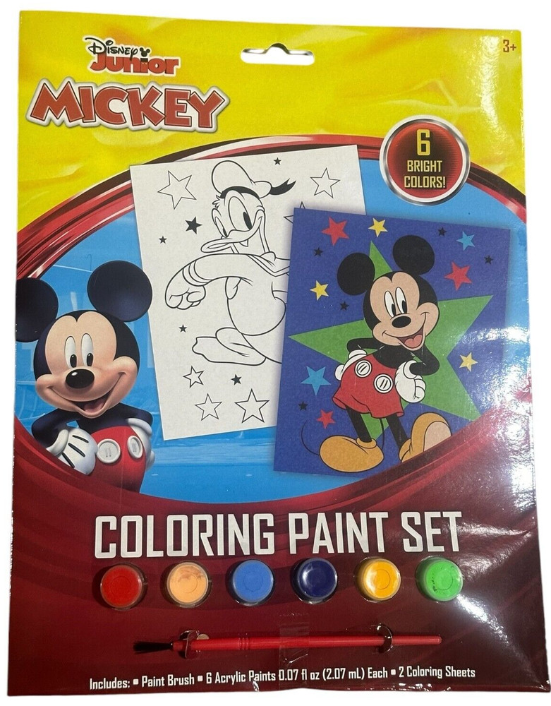 Mickey Poster Paint Set, Kids, Educational, Characters