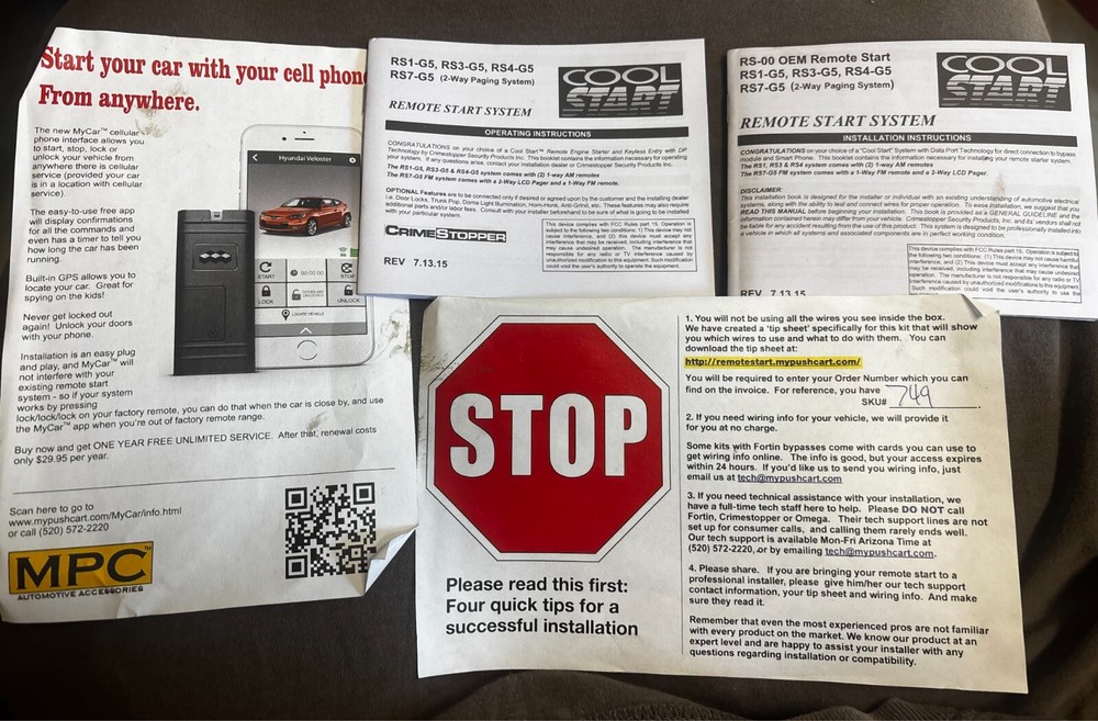 Chevy 1500 MPC Remote Start System Kit