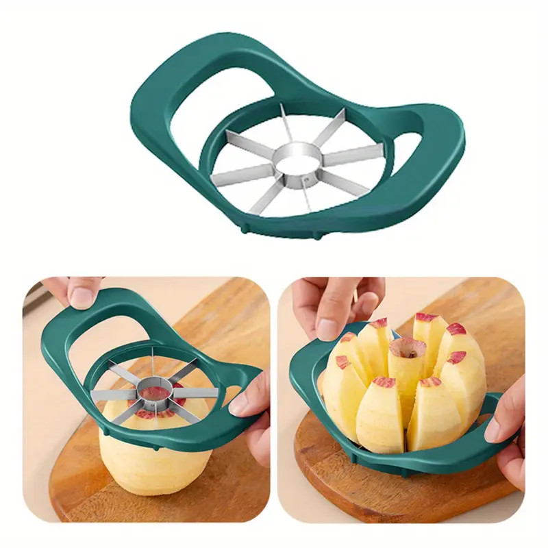 Hand Cranked Apple Peeler Slicer Kit Fruit Cutter Processing Machine Tool Green