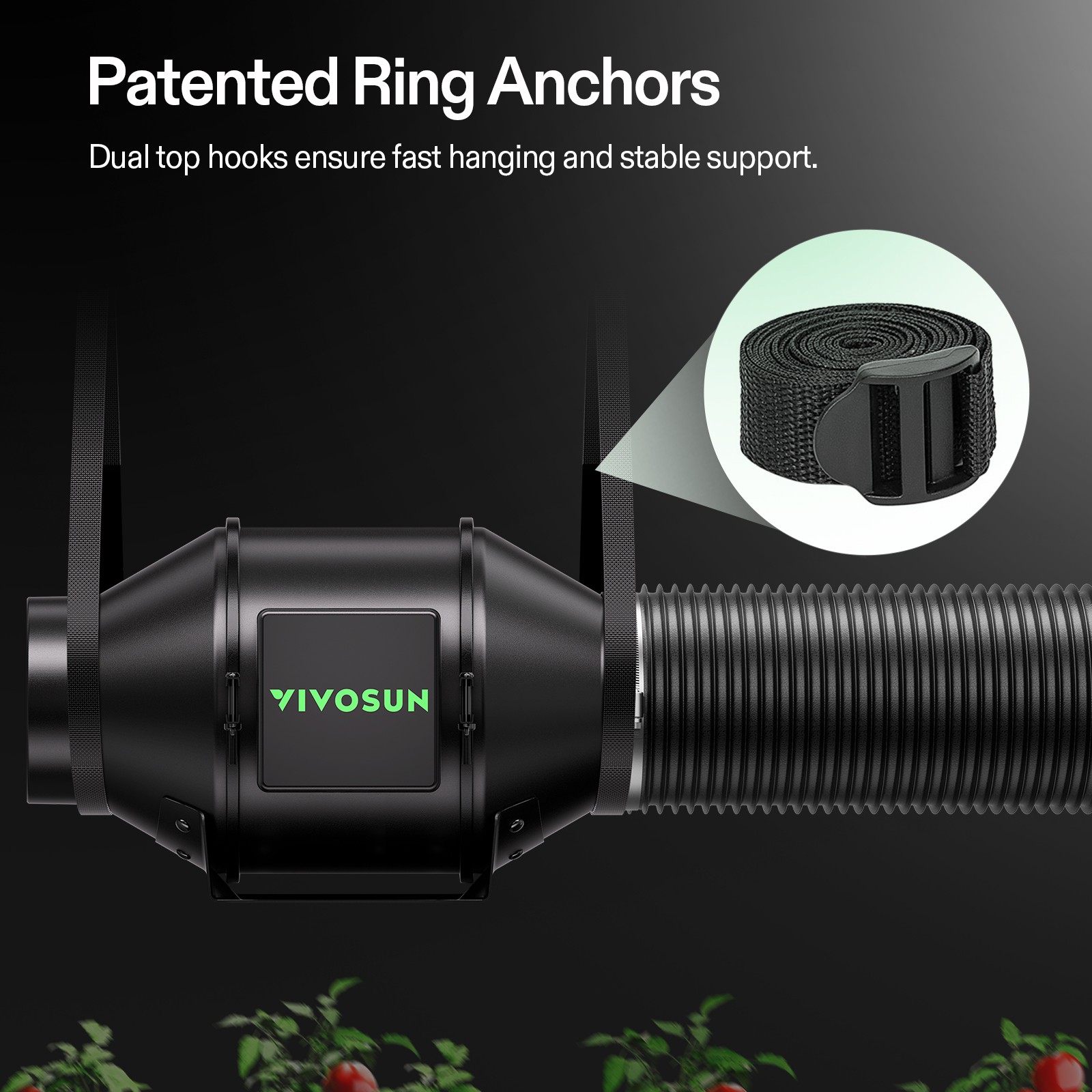 VIVOSUN 3x3ft Smart Grow Tent Kit 200W LED G4 Air Ventilation Kit E42A+ Growhub