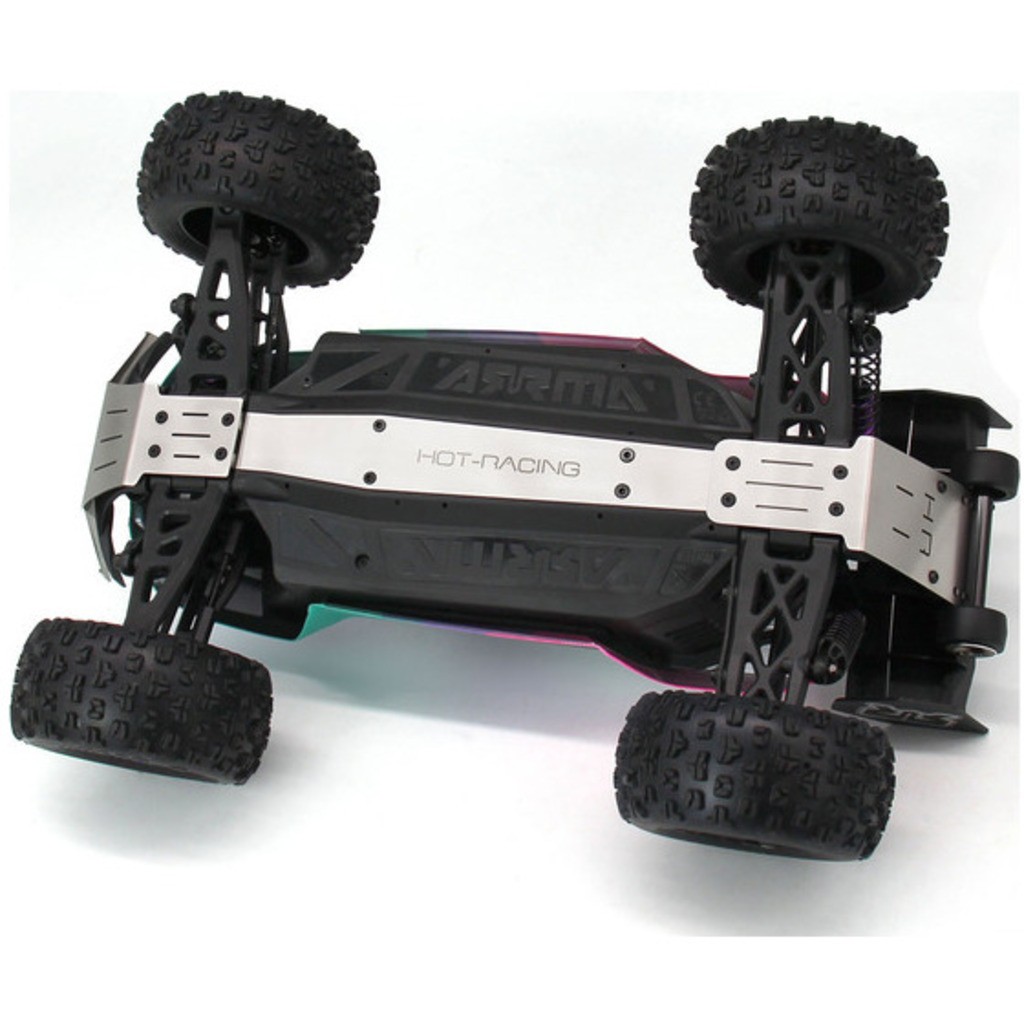 Hot Racing AMN133K HD Bearing Skid Plate Wheelie Bar - MINI Kraton