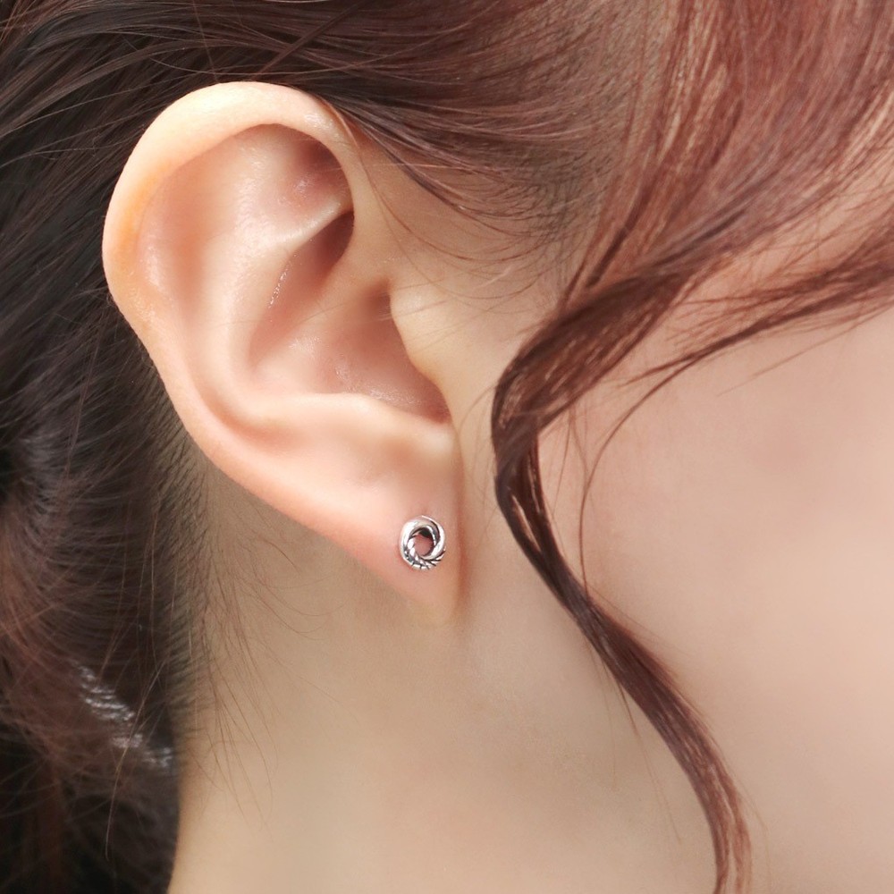 Classical Petite Circle Stud Earrings (Pair) Silver