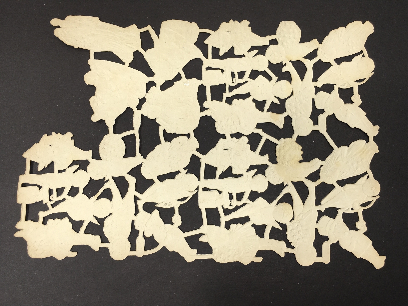 Vintage Germany AGPCO 33197 Victorian Wedding Cupid Die Cut Scrapbook