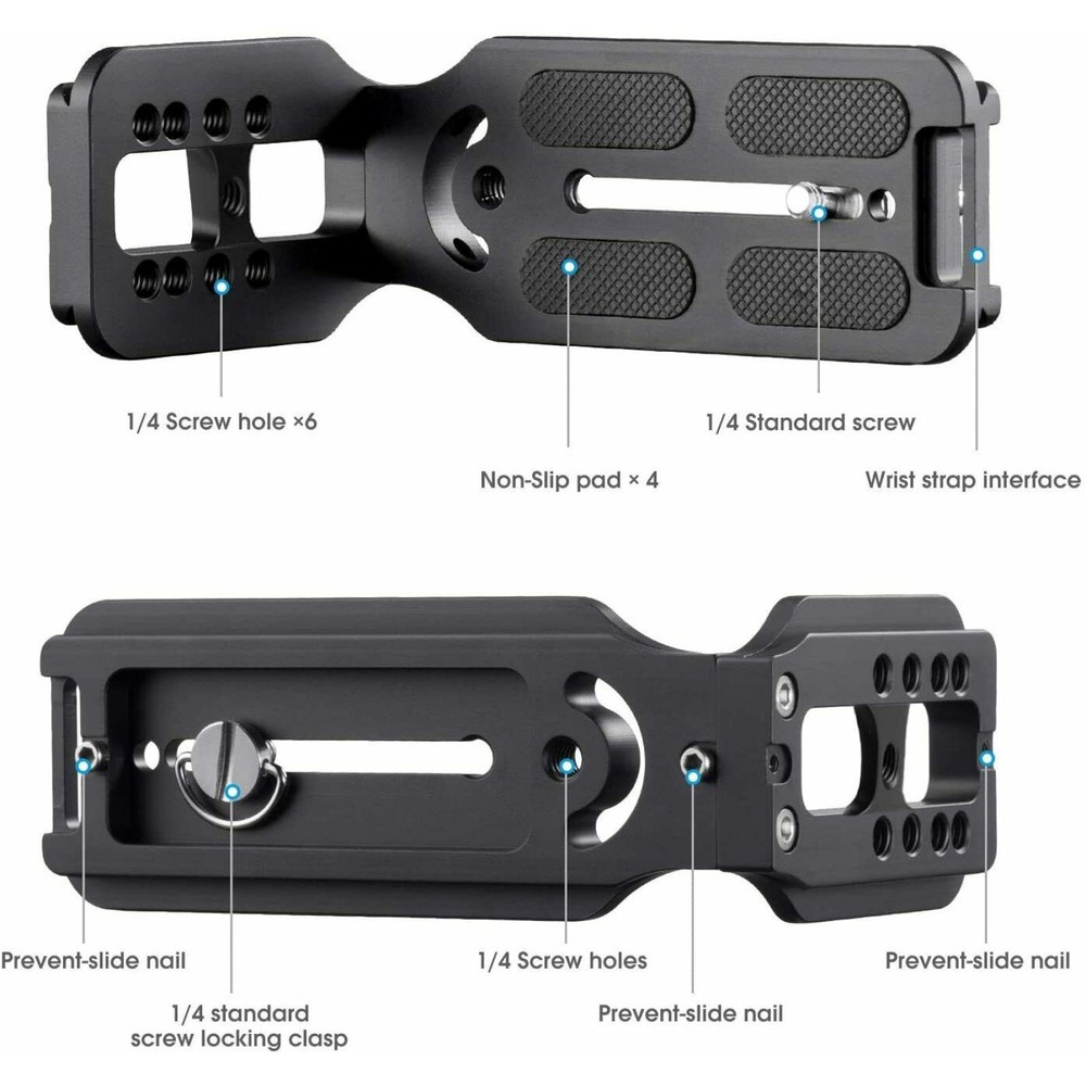 Universal DSLR Camera L Bracket Vertical Horizontal Switching Tripod Head Plate