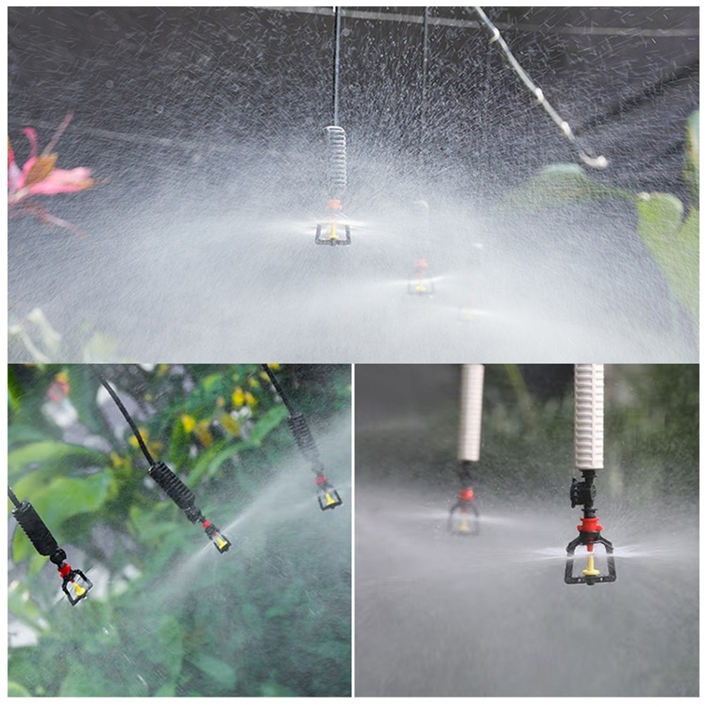 Garden Irrigation 5pcs Misting System with Wide Coverage and Easy Setup