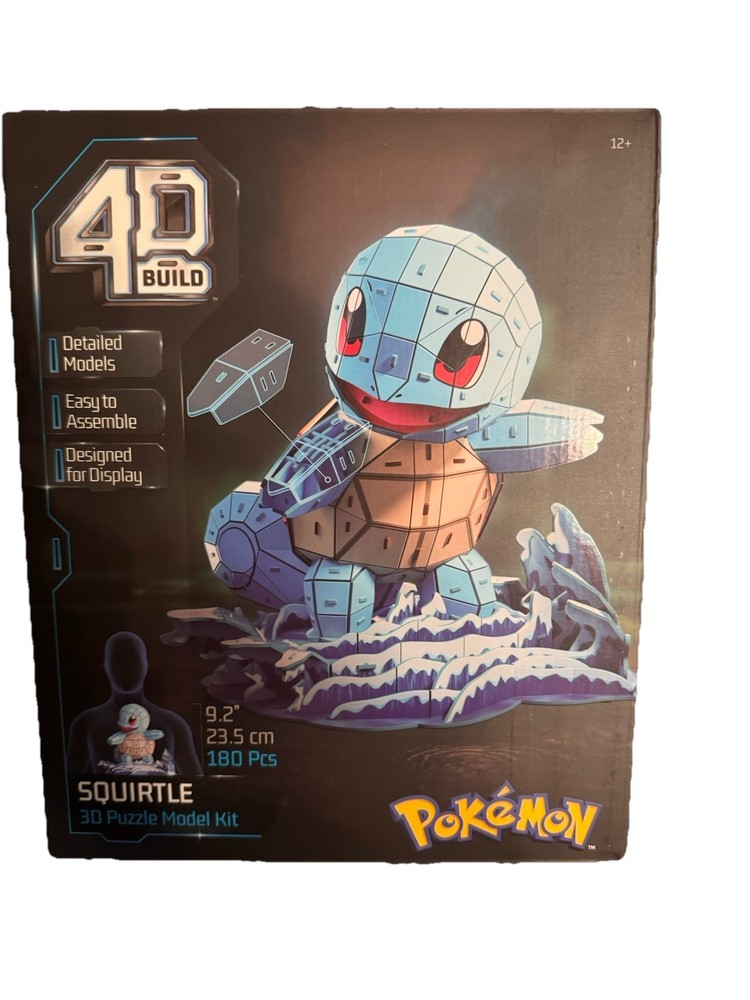 4D Build, Pokemon Squirtle 3D Model Kit