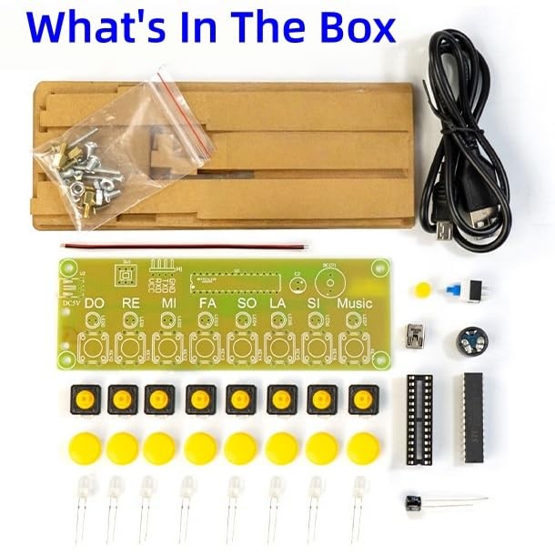 DIY Electronic Keyboard Soldering Practice kit, Complete Soldering Project ki...