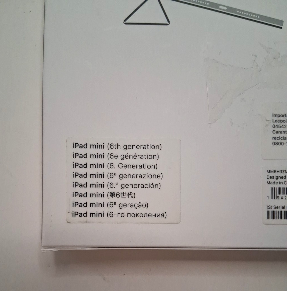 Apple Smart Folio for iPad mini 6th Gen. - White New