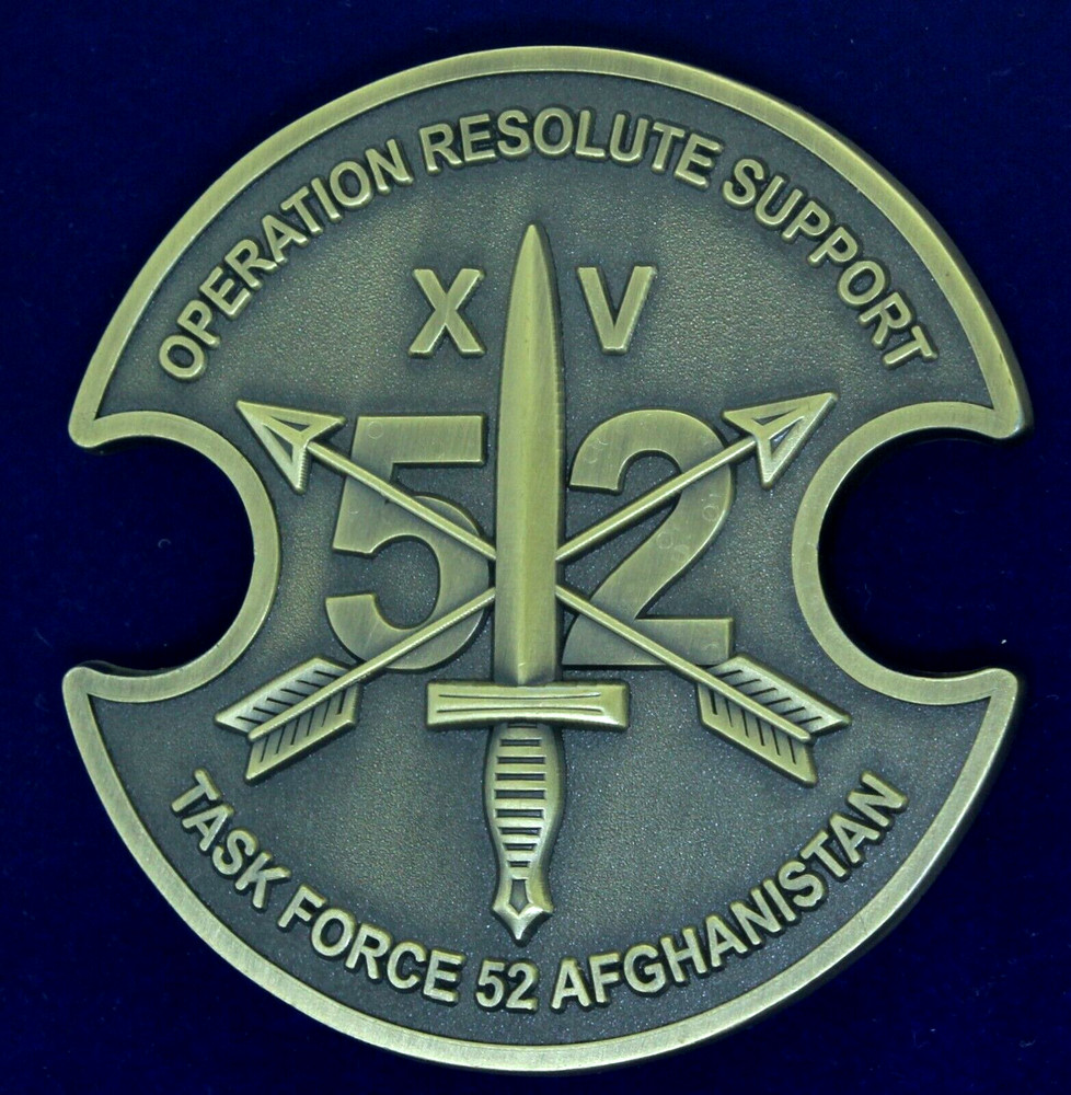 US Army Special Forces Task Force Afghanistan Op Resolute Support Challenge Coin
