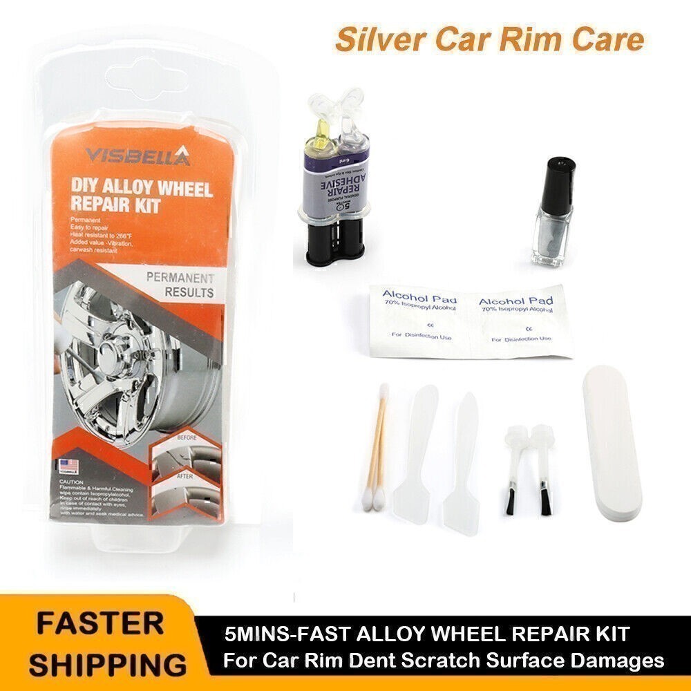 DIY Car Auto Rim Dent Scratch Alloy Wheel Repair Adhesive Kit Rim Surface Bfevlo