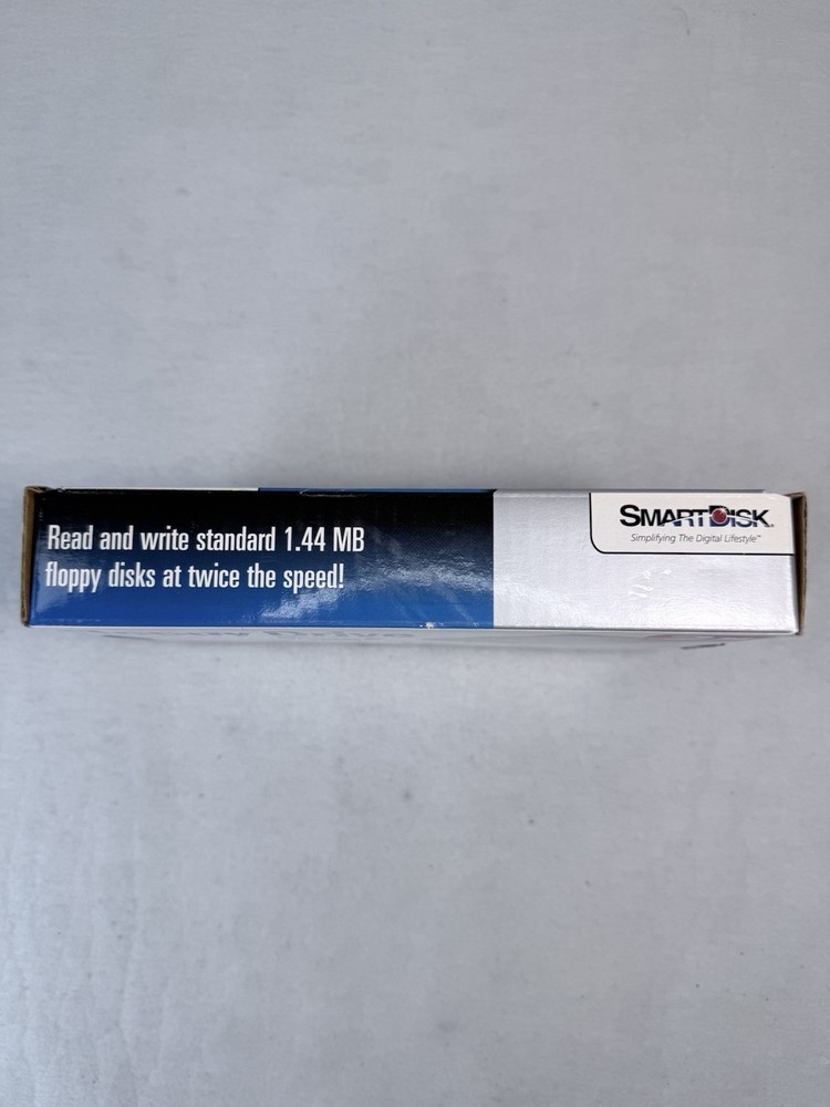 SmartDisk High-Speed USB 3.5" External Floppy Drive FDUSB-TM2 for Windows/Mac