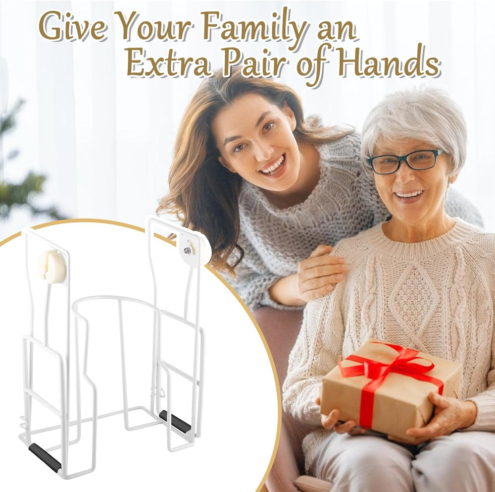 Upgraded Large Compression Sock Aid Device with Extended Handle, Compression Soc