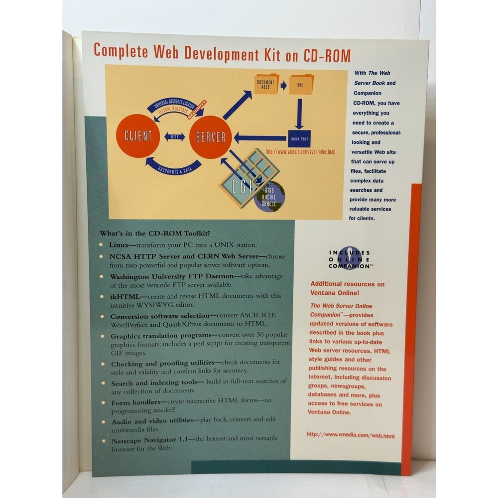 The Web Server Book W/CD-ROM Tool Kit 1995 First Edition
