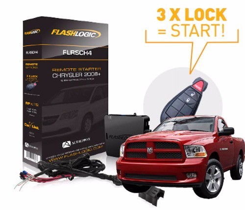 FLASHLOGIC ADD-ON REMOTE START FOR DODGE RAM 1500 2011 EASY INSTALL