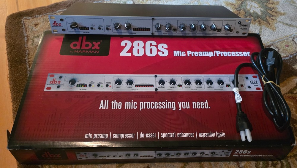dbx, 286s Microphone Preamp Processor, used, with box, manual and power cable