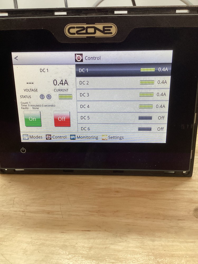 CZone BEP - Touch 5 - 80-911-0124-00- Display Interface- Excellent Condition