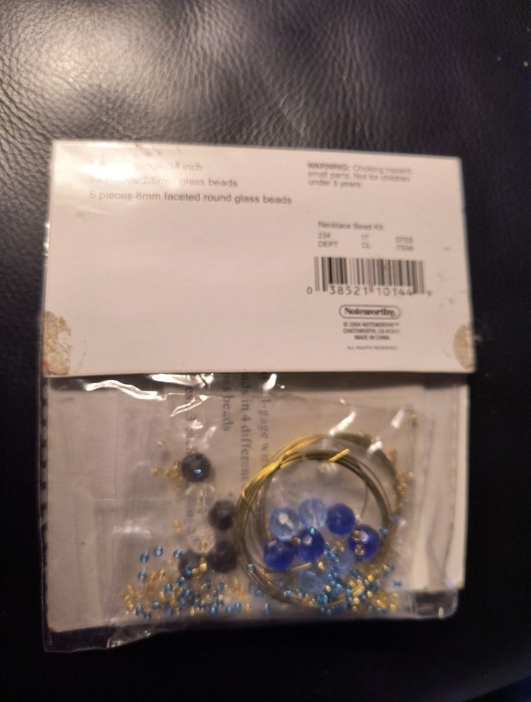 Simply Beading Wire Necklace Kit. Makes 2 Pieces