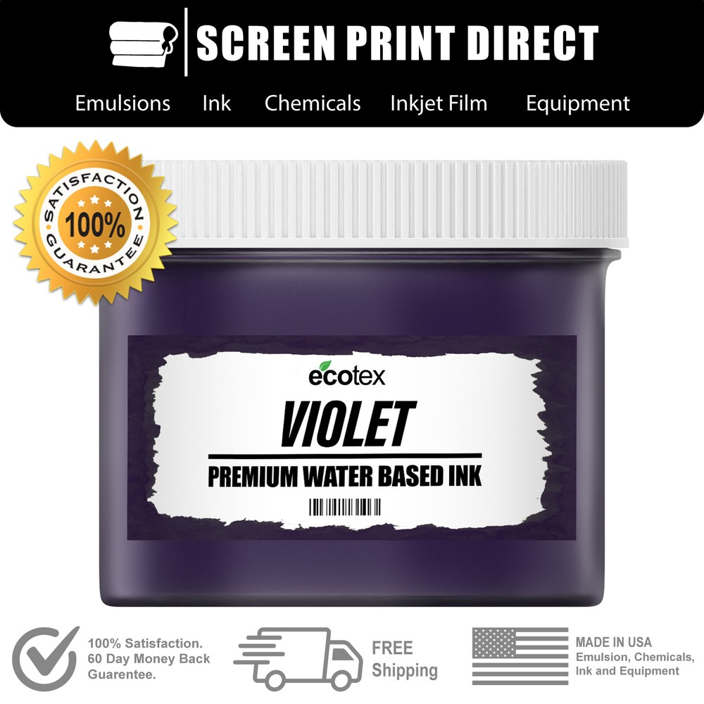 Ecotex® VIOLET - Premium Water Based Ink for Screen Printing - ALL SIZES