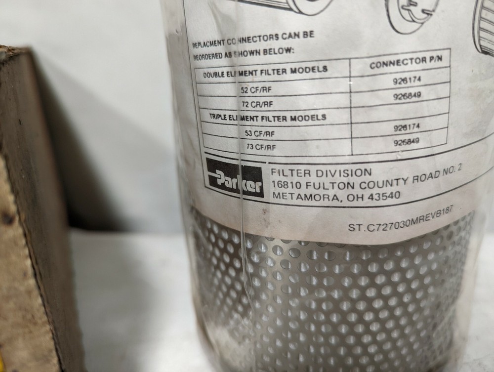 Parker 927373 Hydraulic Filter Element Models 52/72