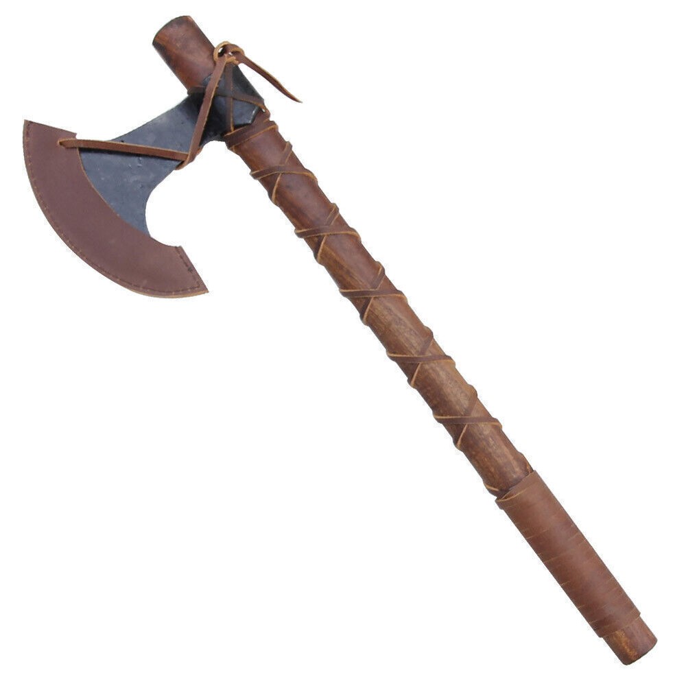 Hand Forged Viking Medieval Battle Axe | Fully Functional Terror Axe + Sheath