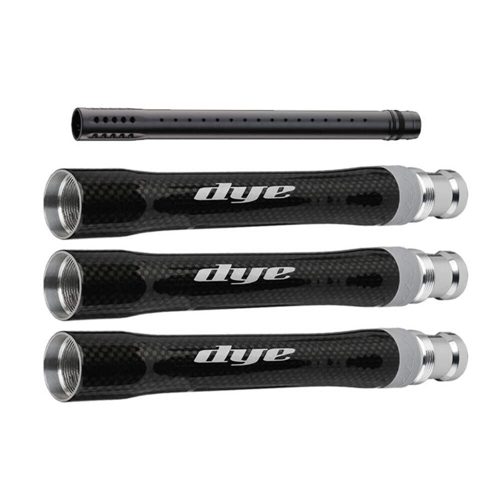 Dye CFS Barrel Combo - 3 CFS Backs AC Thread + UL 16" Tip Dust Black