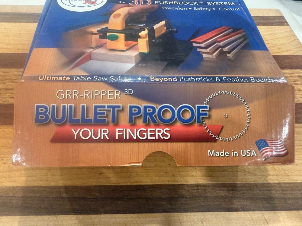 MICROJIG GRR-RIPPER 3D Pushblock System; Basic GR-100; Made in USA