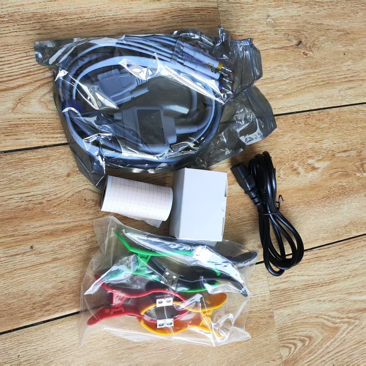 USA Stock 3 Channel 12 Lead 7 Inch Touch Screen ECG EKG Machine With PC software